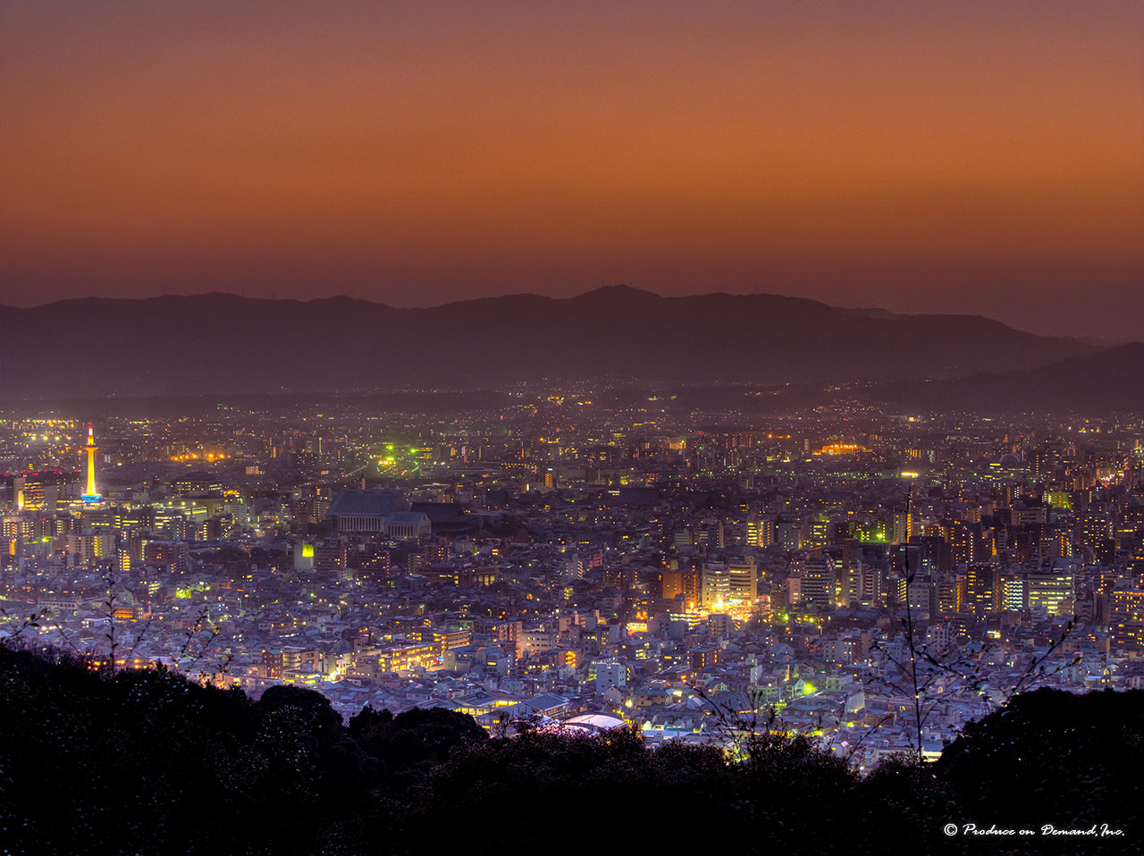 将軍塚からの夜景　京都・東山